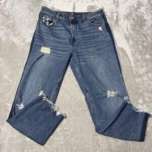 Abercrombie & Fitch Blue Straight Leg Jeans